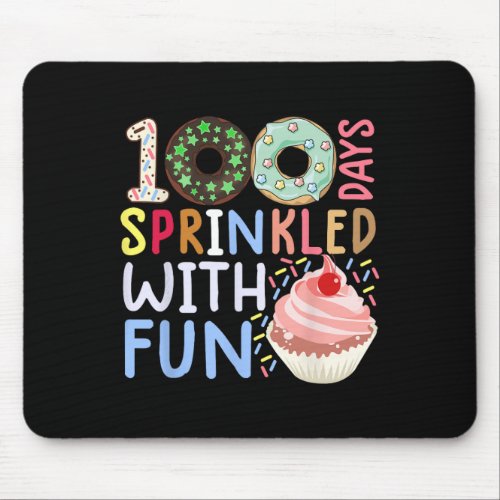 Days Sprinkled With Fun Cupcake 100 Days Of School Mouse Pad