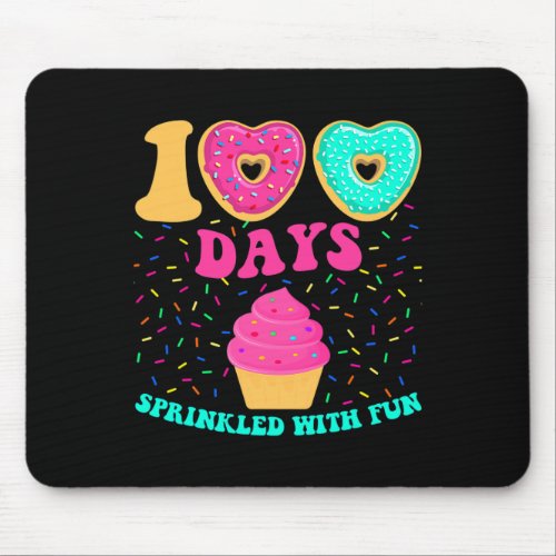 Days Sprinkled With Fun Cupcake 100th Day School K Mouse Pad