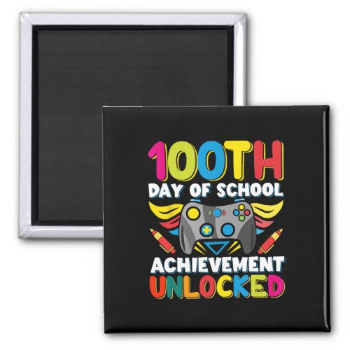 Days Teacher Gamer Boys Kids Costume 100th Day Of  Magnet