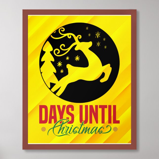Days Until Christmas-14531 Framed Art (Framed Front)