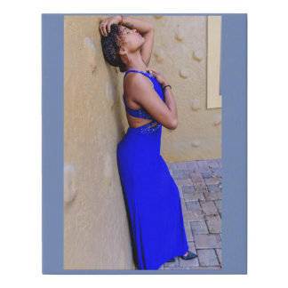 Daysha Nichole, Blue Dress, Canvas