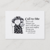 Daytime and Call Chubby Business Card (Back)