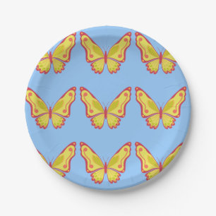 Daytime Butterfly Paper Plates