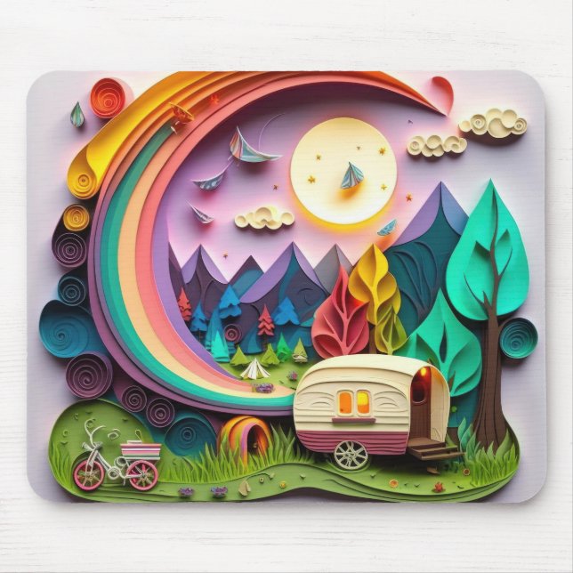 Daytime Camping Mouse Pad (Front)
