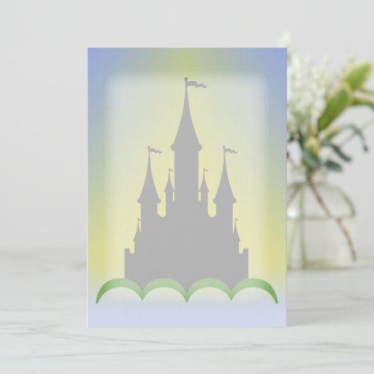 Daytime Dreamy Castle In The Hills Sunny Sky (Standing Front)