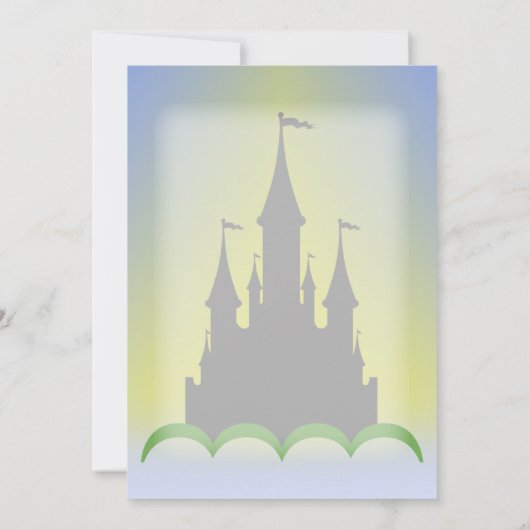 Daytime Dreamy Castle In The Hills Sunny Sky (Back)