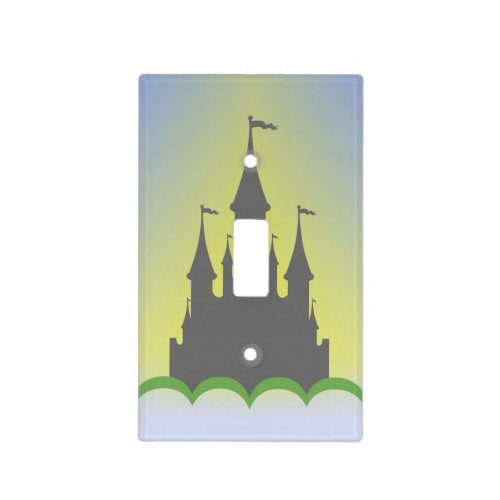 Daytime Dreamy Castle In The Hills Sunny Sky Light Switch Cover