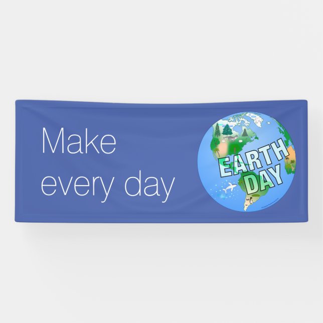 Daytime Earth Day Banner (Horizontal)