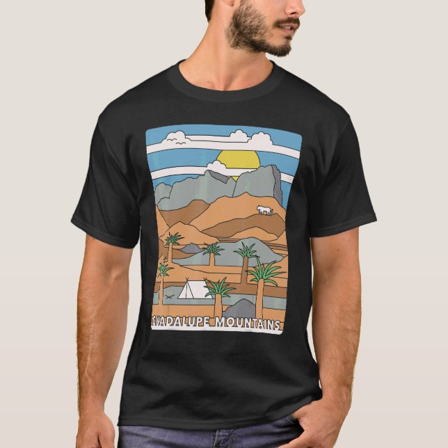 Daytime El Capitan Guadalupe Mountains National Pa T-Shirt (Front)