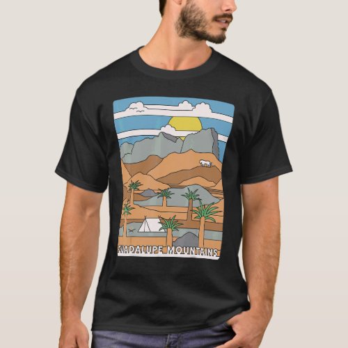 Daytime El Capitan Guadalupe Mountains National Pa T_Shirt