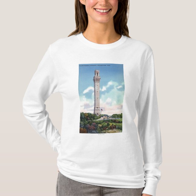 Daytime View of Pilgrim Memorial T-Shirt (Front)
