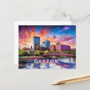 Dayton Abstract Art Postcard