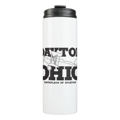 Dayton Ohio Art Birthplace of Aviation Travel Art Thermal Tumbler