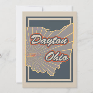 Dayton, Ohio Art Print - Travel Artwork v2
