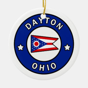 Dayton Ohio Ceramic Ornament