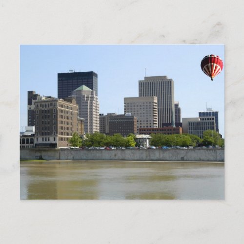 Dayton Ohio city skyline Postcard