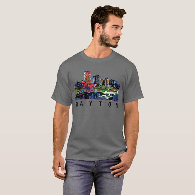 Dayton, Ohio in graffiti T-Shirt (Front Full)