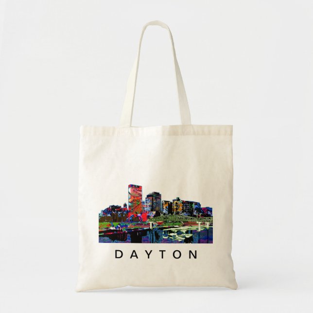 Dayton, Ohio in graffiti Tote Bag (Front)