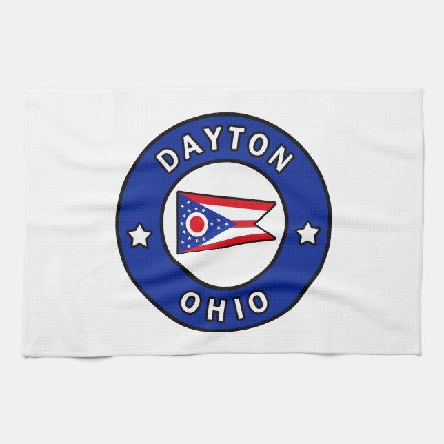 Dayton Ohio Kitchen Towel (Horizontal)