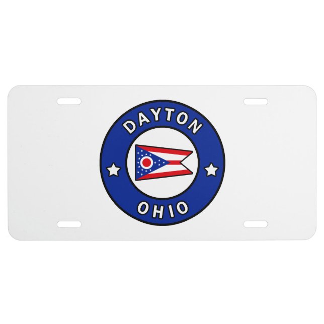Dayton Ohio License Plate (Front)