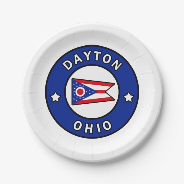 Dayton Ohio Paper Plates (Front)