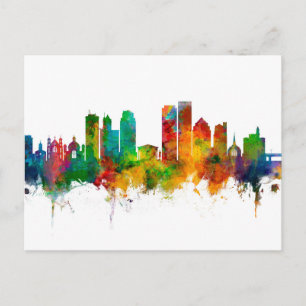 Dayton Ohio Skyline Postcard