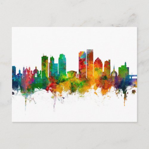 Dayton Ohio Skyline Postcard