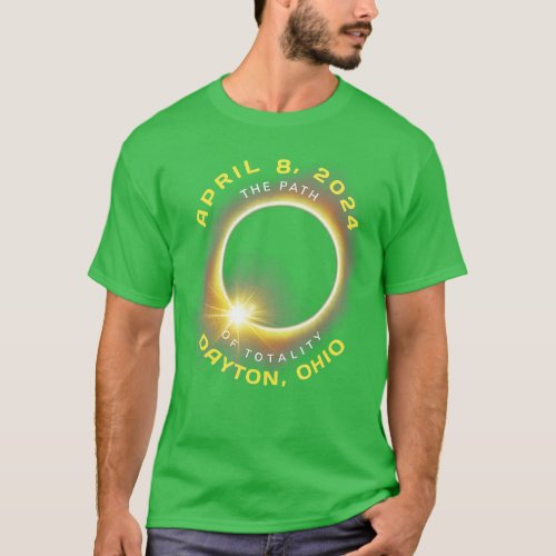 Dayton Ohio Solar Eclipse Totality April 8 2024  T_Shirt