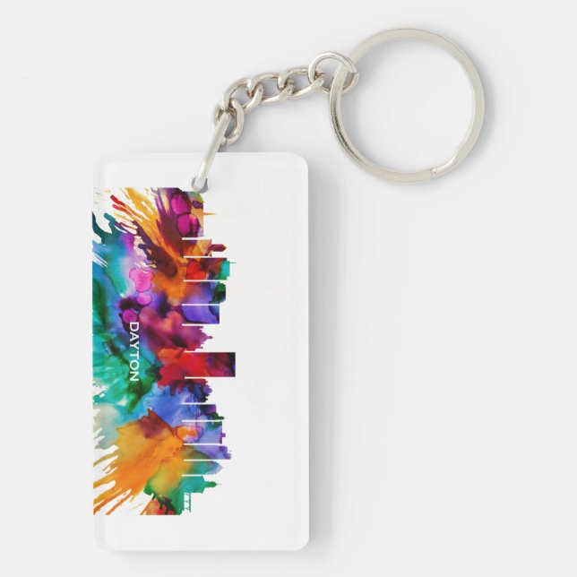 Dayton Skyline Keychain (Back)