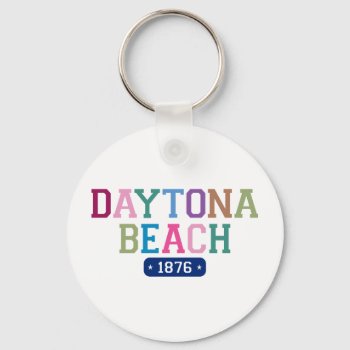 Daytona Beach 1876 Keychain by TurnRight at Zazzle