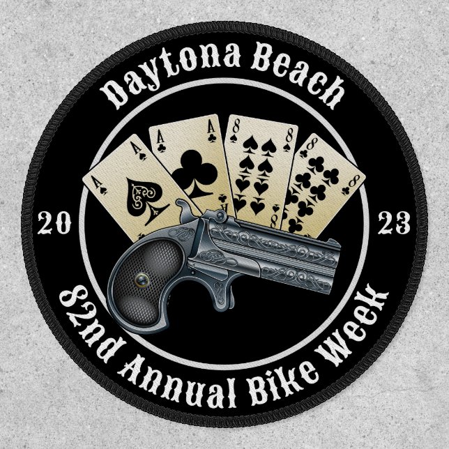 Daytona Beach 82nd Annual Bike Week 2023 Aces Patch (Front)