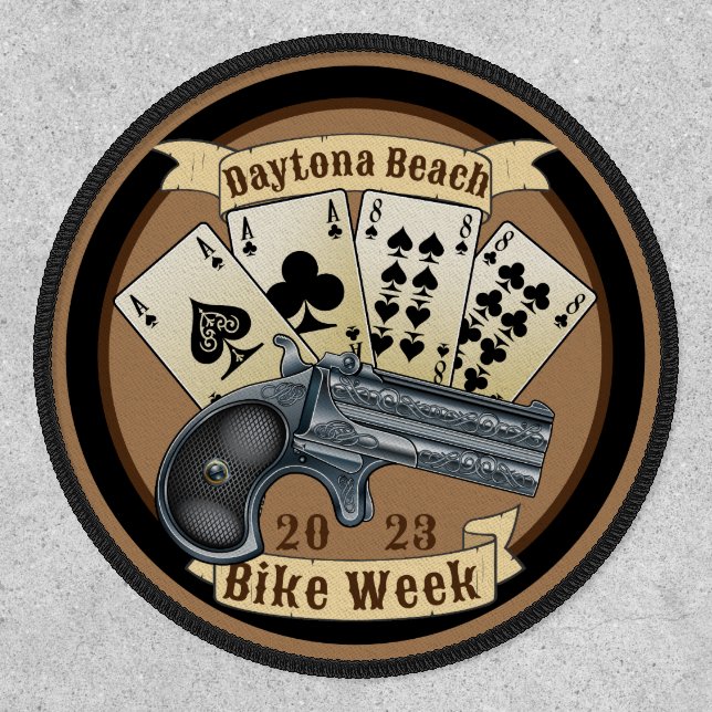 Daytona Beach 82nd Annual Bike Week 2023 Aces Patch (Front)