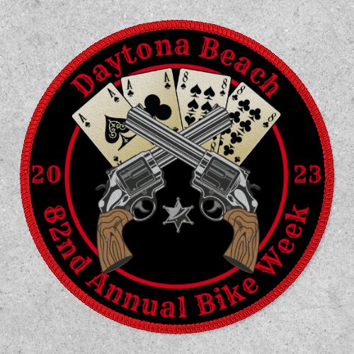 Daytona Beach 82nd Annual Bike Week 2023 Aces Patch