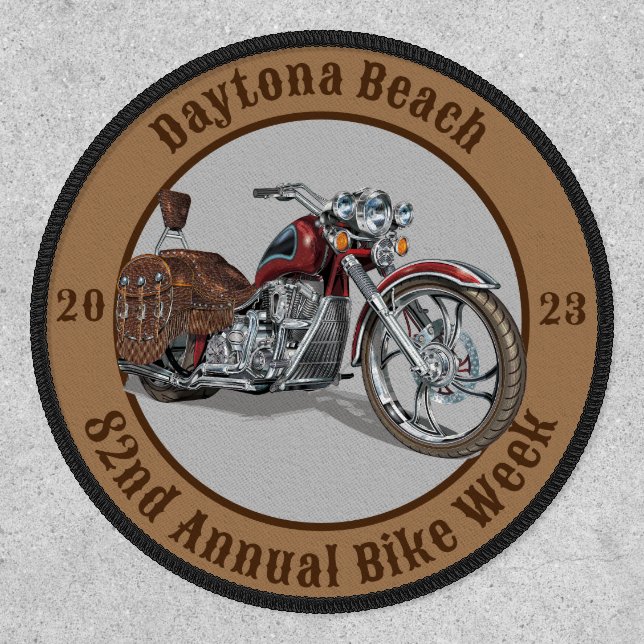 Daytona Beach 82nd Annual Bike Week 2023 Biker Patch (Front)