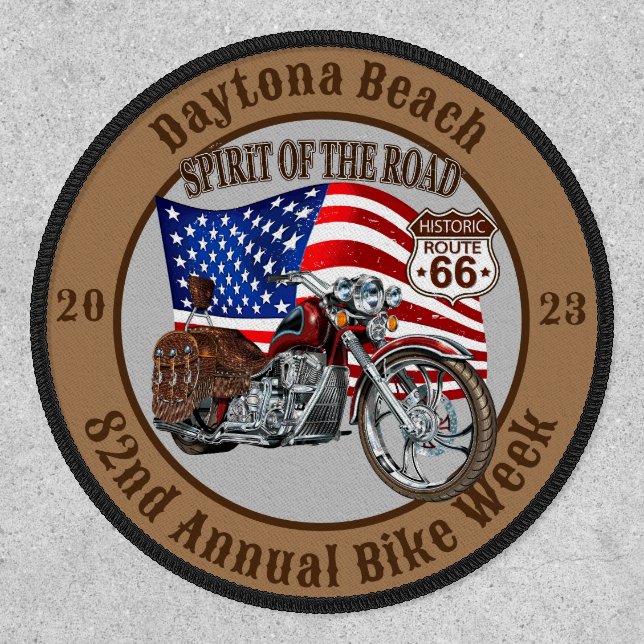 Daytona Beach 82nd Annual Bike Week 2023 Biker Patch (Front)