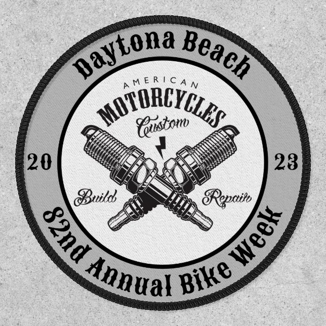 Daytona Beach 82nd Annual Bike Week 2023 Biker Patch (Front)