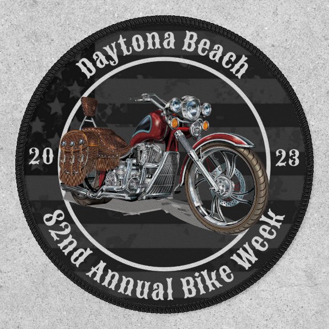 Daytona Beach 82nd Annual Bike Week 2023 Biker Patch (Front)