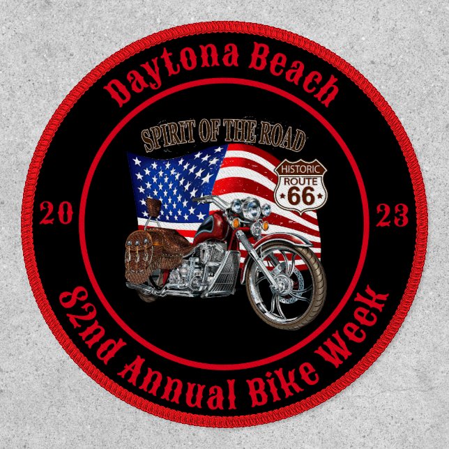 Daytona Beach 82nd Annual Bike Week 2023 Chopper Patch (Front)
