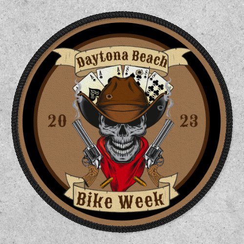 Daytona Beach 82nd Annual Bike Week 2023 Cowboy Patch