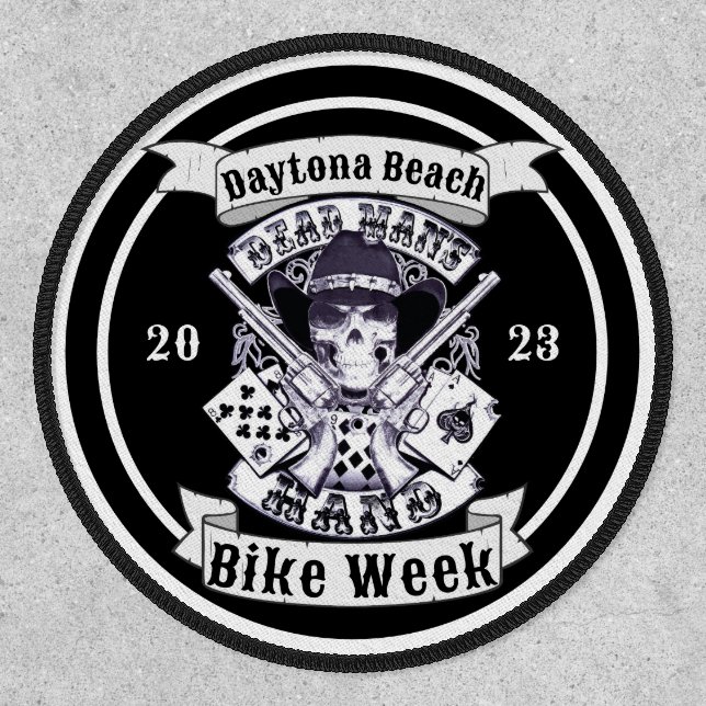 Daytona Beach 82nd Annual Bike Week 2023 Cowboy Patch (Front)