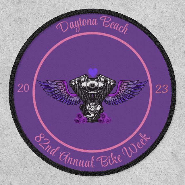 Daytona Beach 82nd Annual Bike Week 2023 Engine Patch (Front)