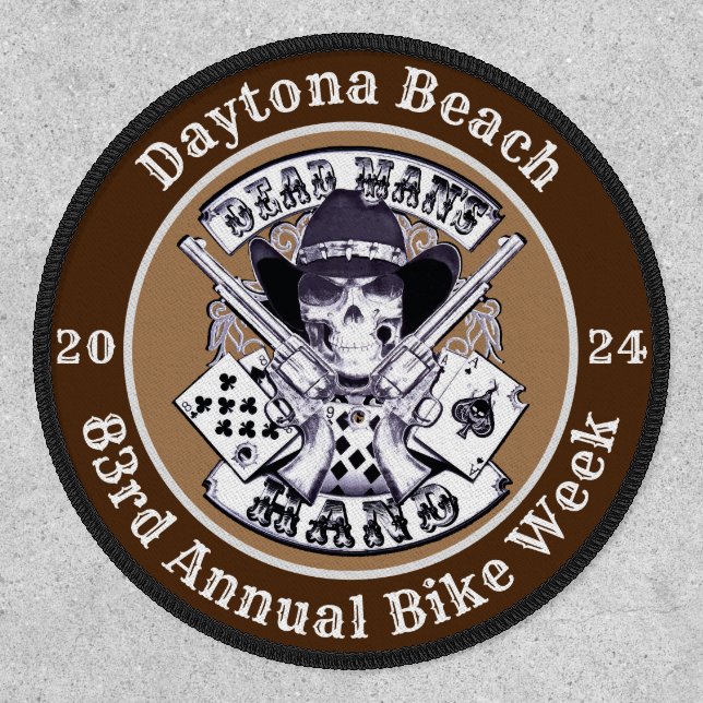 Daytona Beach 83rd Annual Bike Week 2024 Aces Patch (Front)