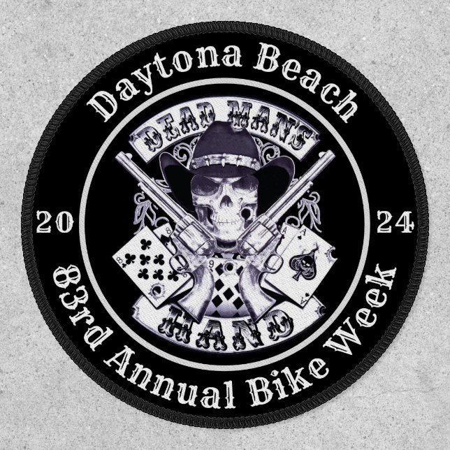 Daytona Beach 83rd Annual Bike Week 2024 Cowboy Patch (Front)
