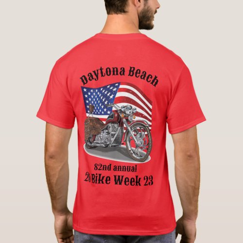 Daytona Beach Bike Week 2023 Motorcycle T_Shirt