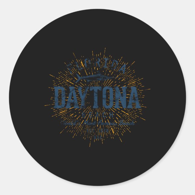 Daytona Beach Classic Round Sticker (Front)