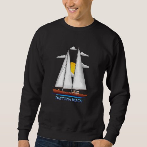 Daytona Beach Coastal Nautical Sailing Sailor Desi Sweatshirt