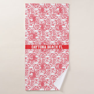 Daytona Beach FL Custom Bath Towel