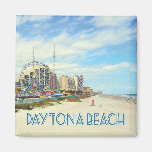 Daytona Beach Florida beach photo Magnet (Front)