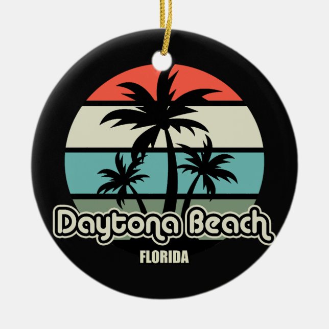 Daytona Beach,Florida Ceramic Ornament (Front)