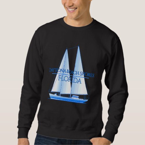 Daytona Beach Florida Coastal Nautical Sailing Sai Sweatshirt